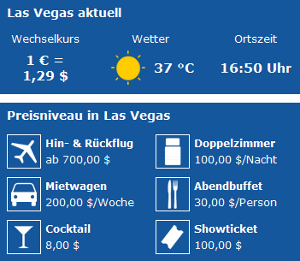 Infoboxen für Las Vegas