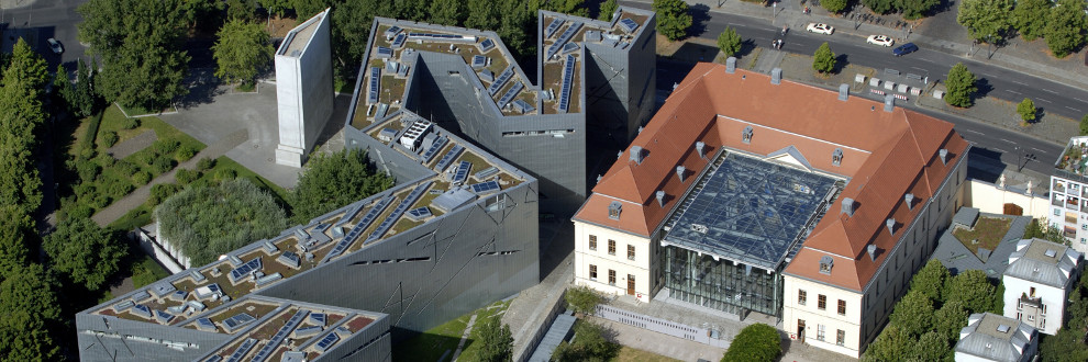 Luftaufnahme des Jüdischen Museums Berlin